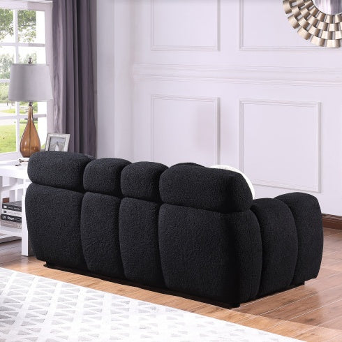 Light Brown Bouclé 2-Seater Sofa