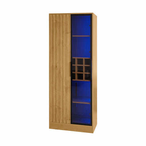 Wooden Storage Cabinet with Light